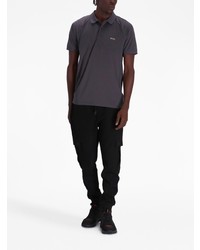 BOSS Logo Print Reflective Polo Shirt