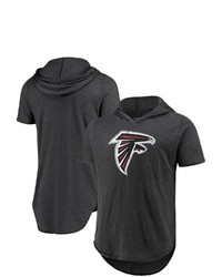 Majestic Threads Black Atlanta Falcons Primary Logo Tri Blend Hoodie T Shirt