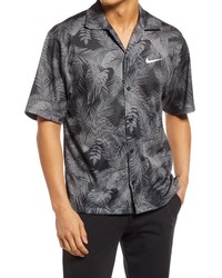 Nike Dri Fit Button Up Camp Shirt In Wolf Grey At Nordstrom