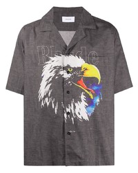 Rhude Eagle Print Bowling Shirt