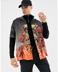 ASOS DESIGN Oversized Shirt With Dragon T Print