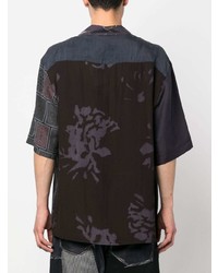 Marine Serre Patchwork Pattern Print Short Sleeve Shirt