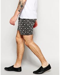 Asos Brand Chino Shorts With Elasticated Waist In Short Length