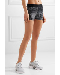 Nike Hypercool Dri Fit Mesh Paneled Printed Stretch Shorts Anthracite