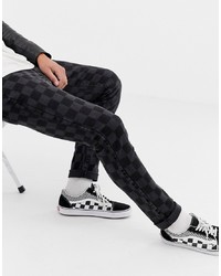 Brooklyn Supply Co. Brooklyn Supply Co Skinny Fit Jeans In Washed Checkerboard