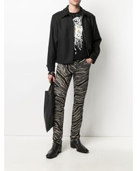 Just Cavalli Zebra Print Skinny Jeans