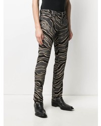 Just Cavalli Zebra Print Skinny Jeans