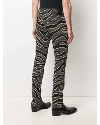 Just Cavalli Zebra Print Skinny Jeans