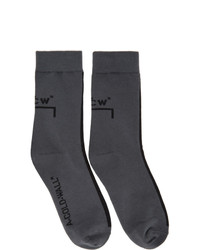A-Cold-Wall* Grey Logo Socks