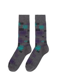 BOSS Grey Square Socks