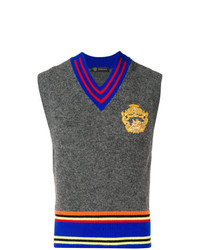 Versace Embroidered Sweater Vest