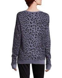 Current/Elliott Greta Leopard Printed Sweater