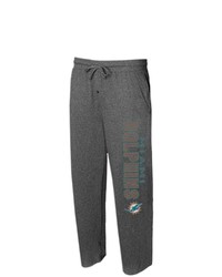 CONCEPTS SPORT Charcoal Miami Dolphins Quest Knit Lounge Pants At Nordstrom