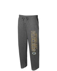 CONCEPTS SPORT Heather Charcoal Green Bay Packers Quest Knit Lounge Pants At Nordstrom
