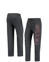 CONCEPTS SPORT Heathered Charcoal Buffalo Bills Quest Fleece Pants In Heather Charcoal At Nordstrom