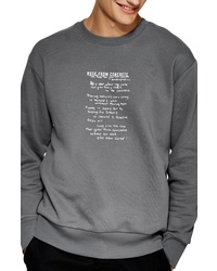Topman 2pac The Rose That Grew From Concrete Graphic Sweatshirt
