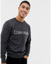 Calvin Klein Logo Sweatshirt Charcoal Grey