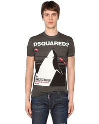 DSQUARED2 Climber Printed Cotton Jersey T Shirt