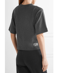 Nike International Printed Stretch Cotton Jersey T Shirt Charcoal