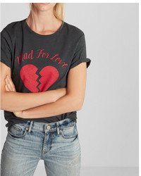 Express Mad For Love Graphic Tee