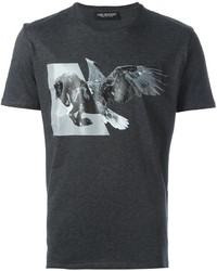 Neil Barrett Winged Horse Print T Shirt
