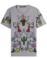 Dolce & Gabbana Printed Cotton T Shirt
