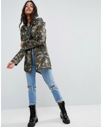 Asos Pac A Trench In Camo Print
