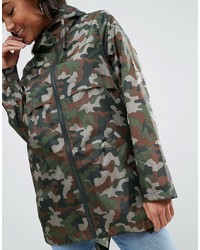 Asos Pac A Trench In Camo Print