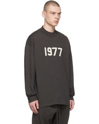 Essentials Black 1977 Long Sleeve T Shirt