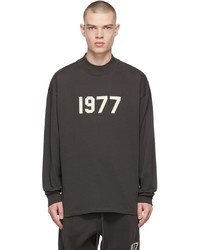Essentials Black 1977 Long Sleeve T Shirt