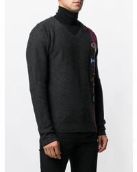 Frankie Morello Patch Embellished Sweater