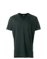 Charcoal Print V-neck T-shirt