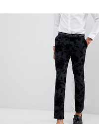 Twisted Tailor Super Skinny Suit Trousers With Flocking