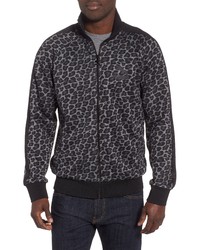 Charcoal Print Zip Sweater