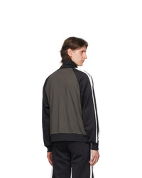 Telfar Black And Grey Raglan Track Jacket