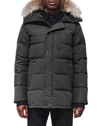 Canada Goose Carson Slim Fit Hooded Parka With Genuine Coyote