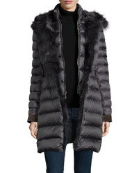 Dawn Levy Donnie Fur Trim 3 Way Puffer Coat