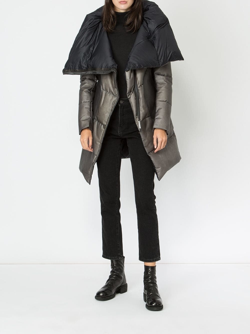 Isaac Sellam Experience Leather Padded Coat, $2,413 | farfetch.com ...