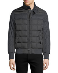 Moncler Aramis Wool Paneled Nylon Puffer Jacket