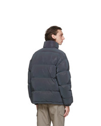 MSGM Grey Down Iridescent Jacket
