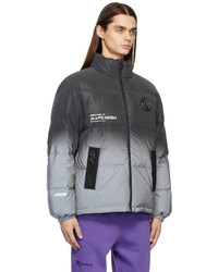 AAPE BY A BATHING APE Grey Down Reflective Gradient Jacket
