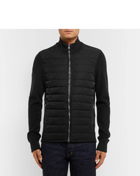 Tom Ford Slim Fit Ribbed Merino Wool And Quilted Shell Down Jacket