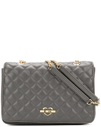 Love Moschino Double Chains Quilted Shoulder Bag