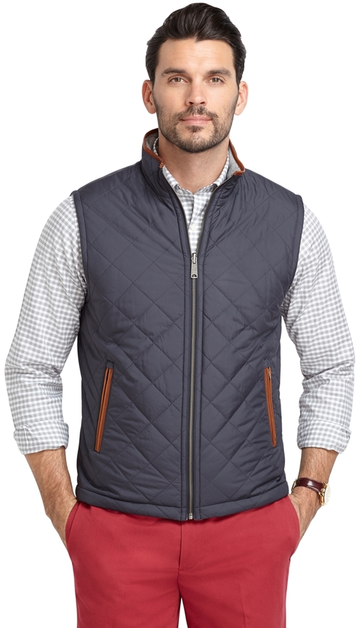 Brooks Brothers Reversible Quilted City Vest, $298 | Brooks Brothers ...