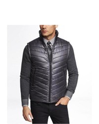 Express Chevron Quilted Puffer Vest
