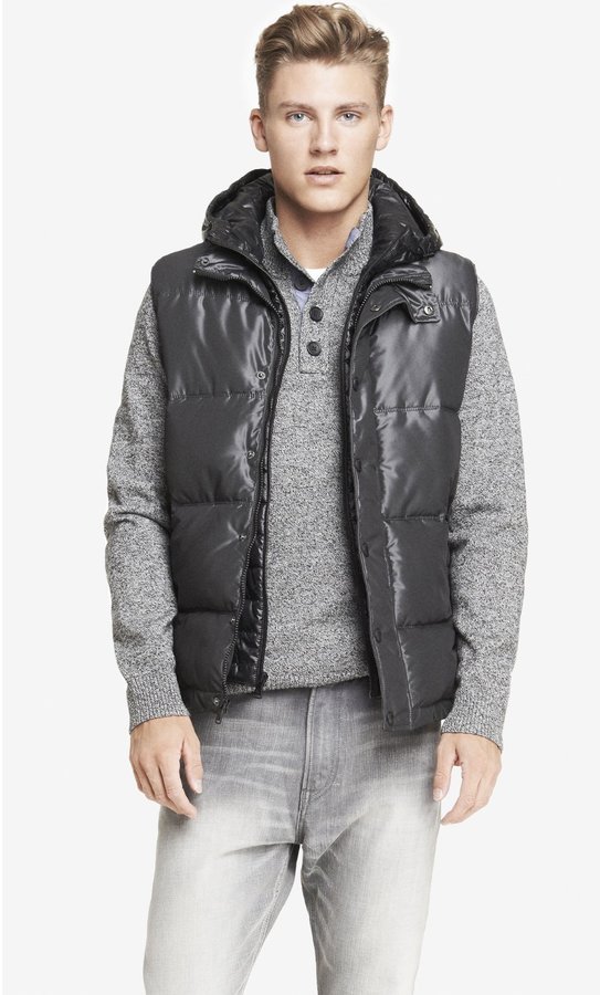 express mens puffer vest