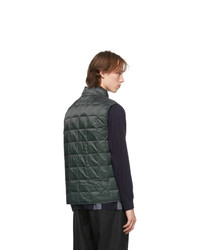 TAION Grey Down Basic High Neck Puffer Vest