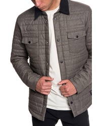 Charcoal Quilted Shirt Jacket
