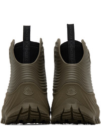 Moncler Khaki Aqua High Rain Boots