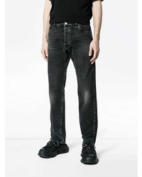 Balenciaga Bal Destroyed Hem 5 Pocket Jeans